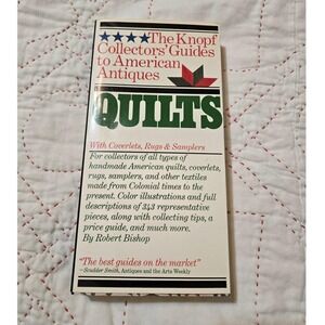 Knopf Collectors Guides American Antiques Quilts Soft‎ Cover / Dust Jacket